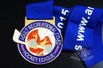 Baseball Or Hockey Dancing Custom Sports Medals For Canada With Printed Ribbon