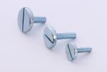 White Zinc Plated Steel Slotted Drive Thumb Screws GB833 Big Filliser Head