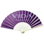 Nice Quality Custom Made Manual Promotional Bamboo Paper Fans For Events