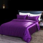 Soft Hotel 1.0m 4Pcs White Silk Duvet Cover Set OEKO-TEX Approval