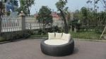 Home / Office Leisure Outdoor Rattan Daybed With White Cushion