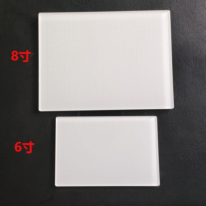 Acrylic Sublimation Photo Frames With Warm Color Light Wood Base Stand LED Night Lights