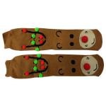 Custom logo, design cute 100% cotton 3D socks for holiday