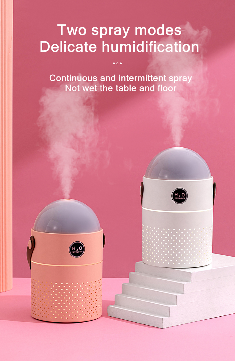 HOMEFISH Rechargeable Battery Essential Oil Diffusers 550ml Projection Air Humidifier