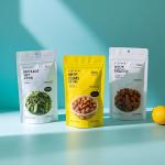 Wholesale 100g-500g Flat Bottom Snack Bags Moisture Proof Grease Resistant FDA