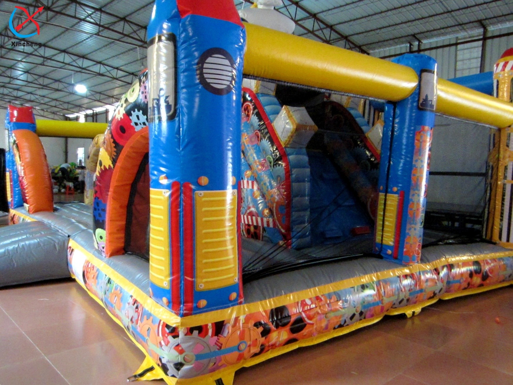 Customized Inflatable House Color Inflatable Play City Playground
