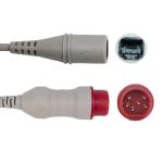 IBP adapter cable compatible Siemens Monitor to Smiths transducer