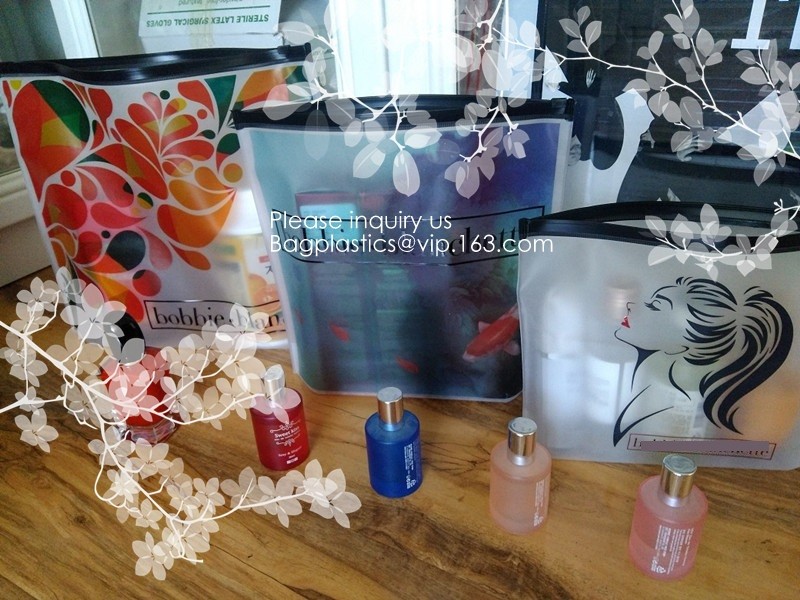 Clear Makeup Bag Travel Toiletry Organizer Pouches Small Zipper Pouch PVC Plastic Transparent Clear Cosmetic Bags
