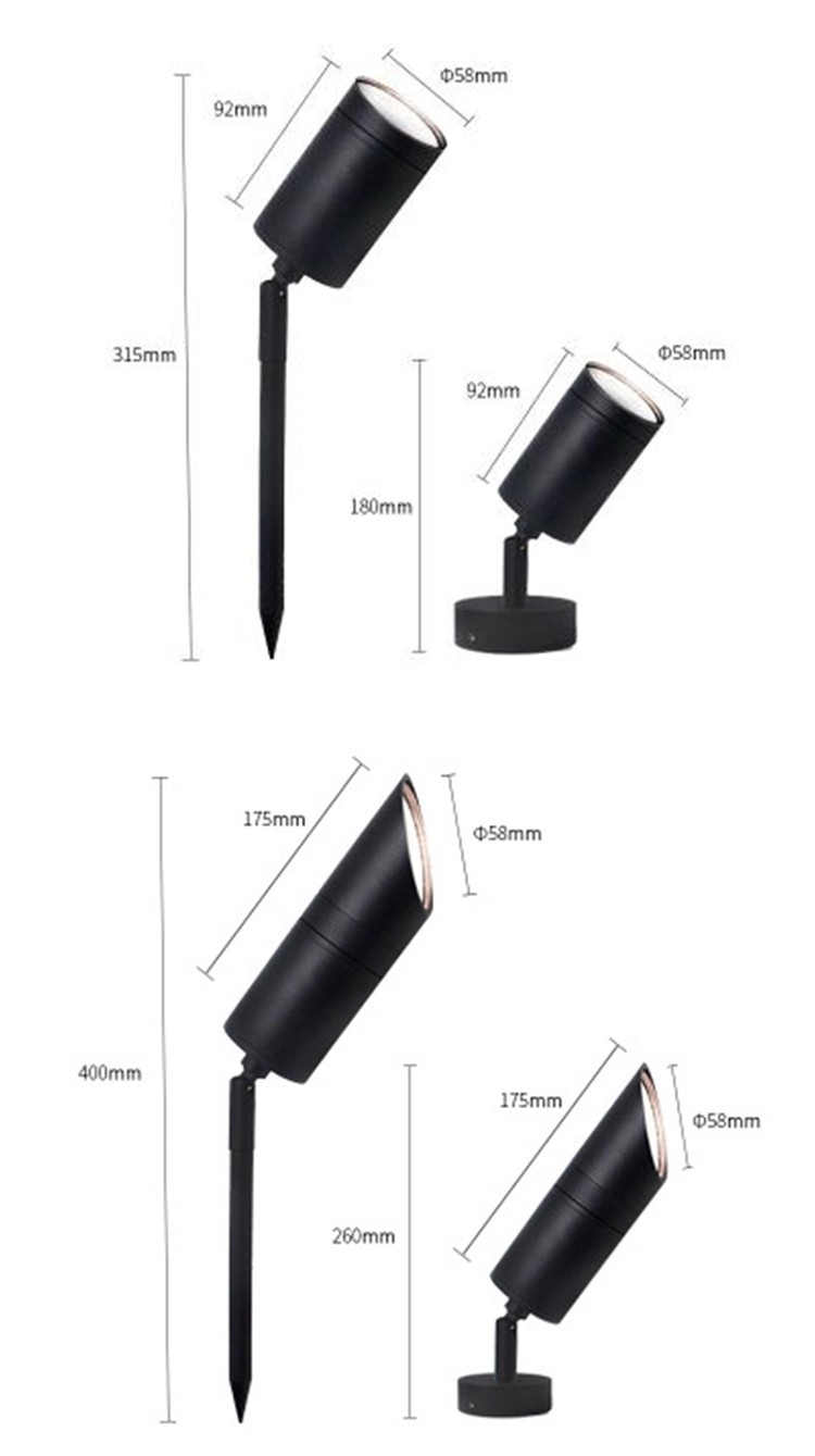Aluminum Shell Garden Ground Lights 10w Water Resistant 2700-6500K CCT