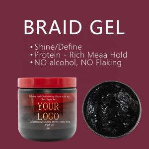 Wholesale Firmly Hold 24 Hours Braiding Gel For All Hair Types Natural Smoothing Holding Hair Gel For Braids 16 Oz from china suppliers