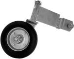 Sliding Gate Caster Wheel Heavy Duty Rubber Wheel with Universal Mount Plate