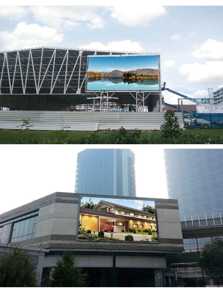 10000nits Large Outdoor LED Screen AC110V-AC220V