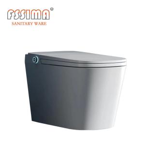 Wholesale Wall Hung Smart Toilet With Auto Flush Round Intelligent Wc 400mm from china suppliers