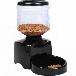 Wholesale Capacity 5.5L Automatic Pet Feeder , Pet Food Dispenser Multifunction Black Color from china suppliers