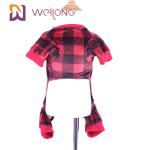 Poly Print Flannel Pet Pajama Warmth Customizable Plaid Dog Pajamas