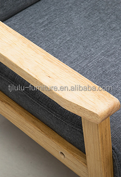 Customized Colors Solid Wood Frame Fabric Chair W64*D59*H71CM for Contemporary and Sophisticated Living Room