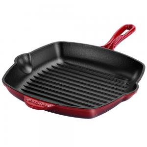 Wholesale Enamel square cast iron grill pan 26cm from china suppliers