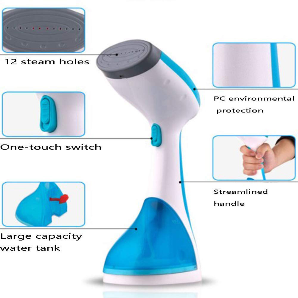 Portable and Powerful 1300W Electric Handheld Garment Steamer for Wrinkle-Free Clothes