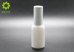Opal Cosmetic Glass Bottles With White Aluminum Spray For Essential Oil