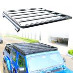 200kg Loading Capacity Black Anodizing Roof Platform for Jeep Wrangler JT Cars