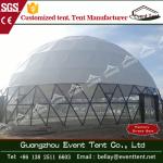 Double coated pvc camping dome shelter / carpas glass dome tent for event