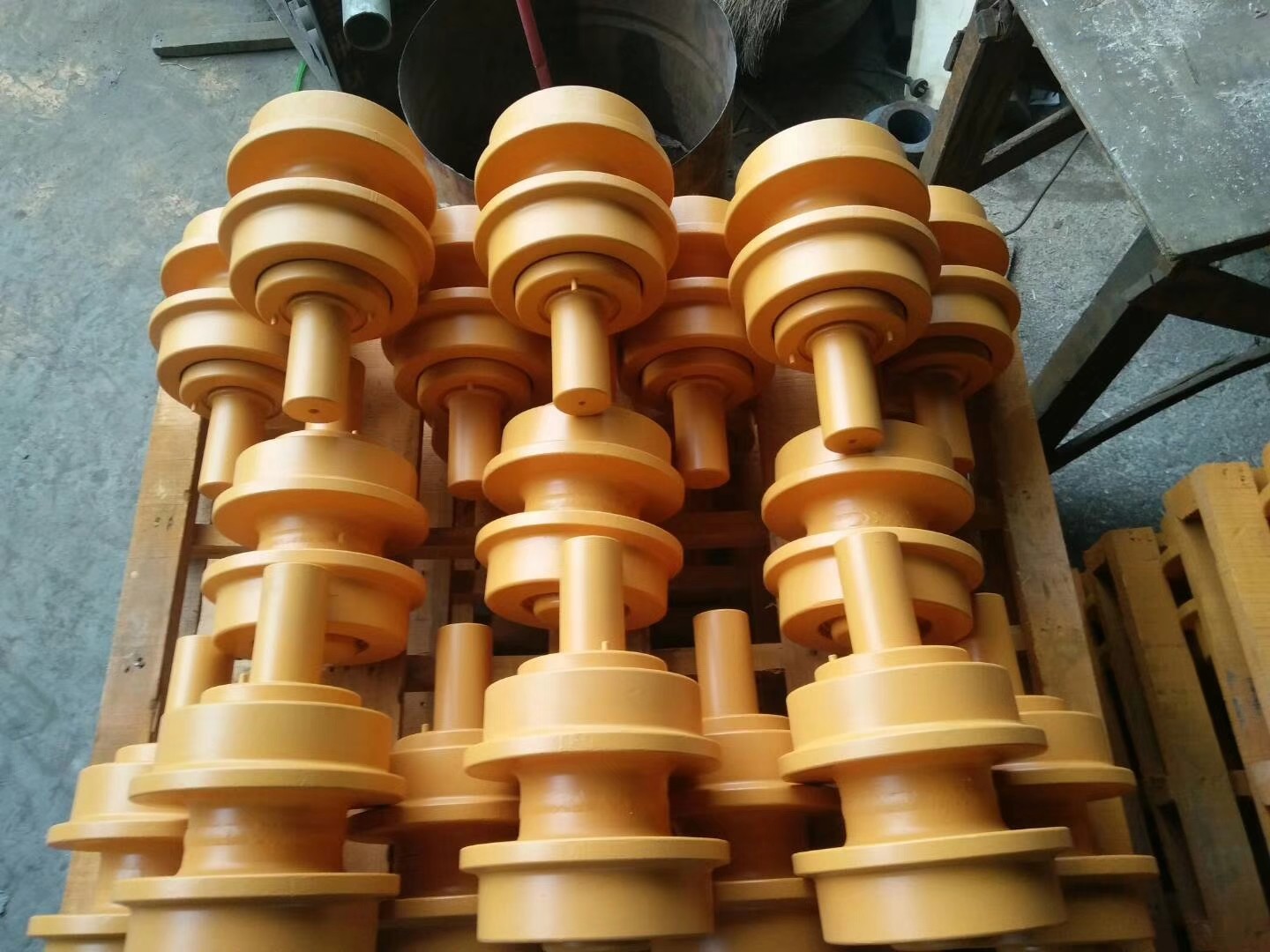MS120 Mitsubishi Excavator Undercarriage Parts Track Roller 40Mn2/50Mn Material