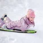 Rider Weight 180-200lbs 36 Inch Durable XPE Foam Snow Sled for Winter Outdoor