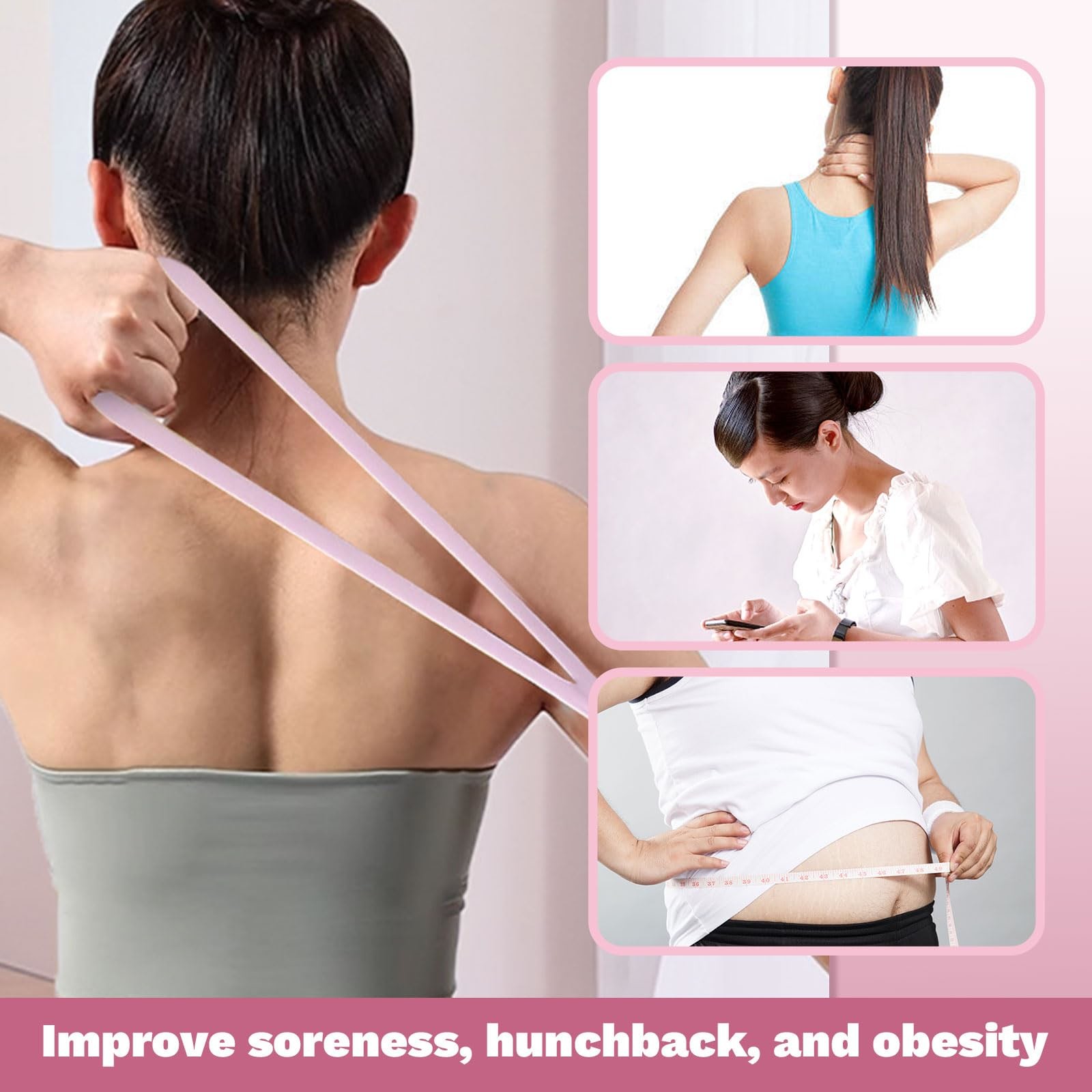 Silicone Figure 8 Gym Exercise Rubber Rope Exercise Equipment For Physical Therapy Yoga