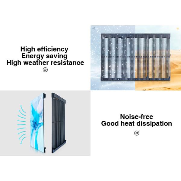 Facades Outdoor LED Curtain APEXLS Display Led Transparent Display