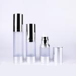PP Silver Frosting Plating 30ml Airless Cosmetic Bottles