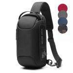 Wholesale waterproof anti theft designer crossbody bag custom logo USB sling