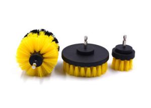Wholesale Yellow Stiff Bristle Drill Brush Electric Power Scrubber Cleaning Brush from china suppliers