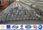 69kv Steel Utility Poles , Hot Dip Galvanized Power Distribution Pole