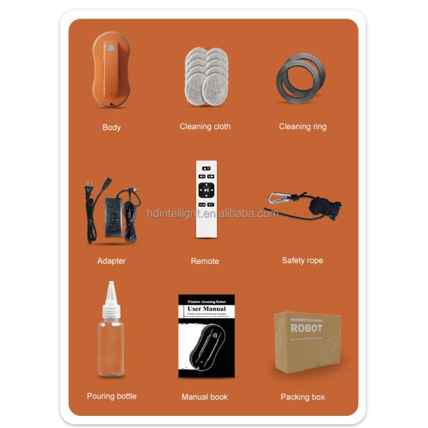 Household Smart Electric Super Thin Window Cleaning Robot for Windows App-Controlled