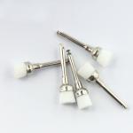 Dental Prophy Cup Shape Brush For Polishing Teeth White Soft Nylon Latch Style