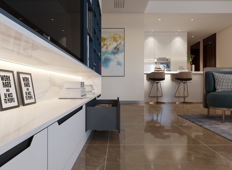 Modern Aesthetic TV Cabient With Multiple Storage Solution And Durable Structure