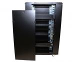 Communications / Network Equipment Rack On Wheels 19 Inch Size Black Color