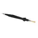 Aluminum Tips Windproof Golf Umbrellas Solid Fiberglass Shaft Wood Handle