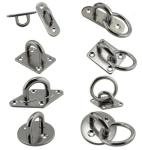 Galvanized Finish Stainless Steel Boat Ring Pad Eye Plate for Marine Hardware