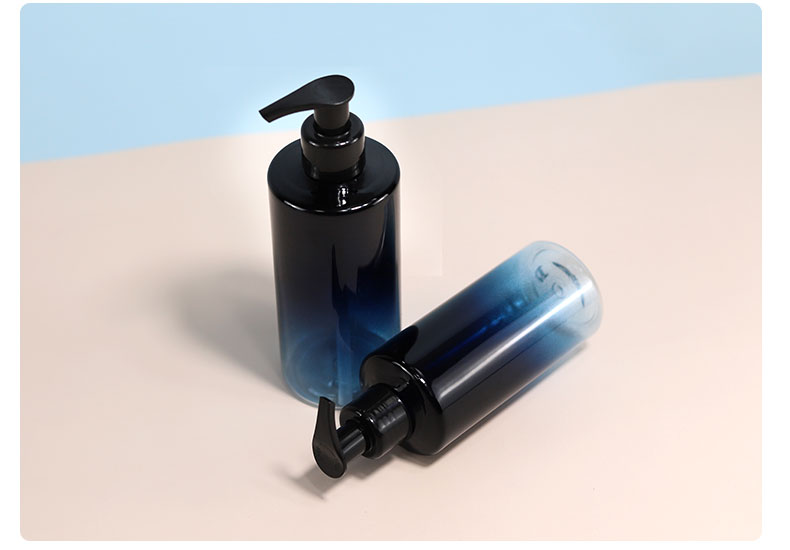 300ml 500ml Transparent Pump Bottle Cosmetic Shampoo Empty Bottle With Spray Pump Head