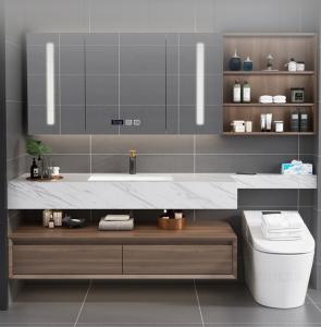 Wholesale Customized Table Top Bathroom Cabinets 18mm Brown Plywood 400mm Height from china suppliers