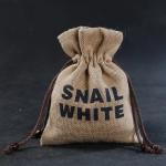 Reusable Cotton Drawstring Bags Bulk / Economical Plain Canvas Drawstring Bags