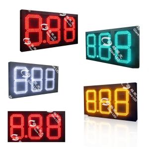 Wholesale 8000cd/m2 High Brightness Other Pixel Pitch IP65 LED Gas Sign 8.88 for Outdoor Display from china suppliers