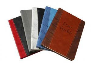 Wholesale PU Leather Custom Printed Notebooks 120 Sheets Wood - Free Paper Inner Pages from china suppliers