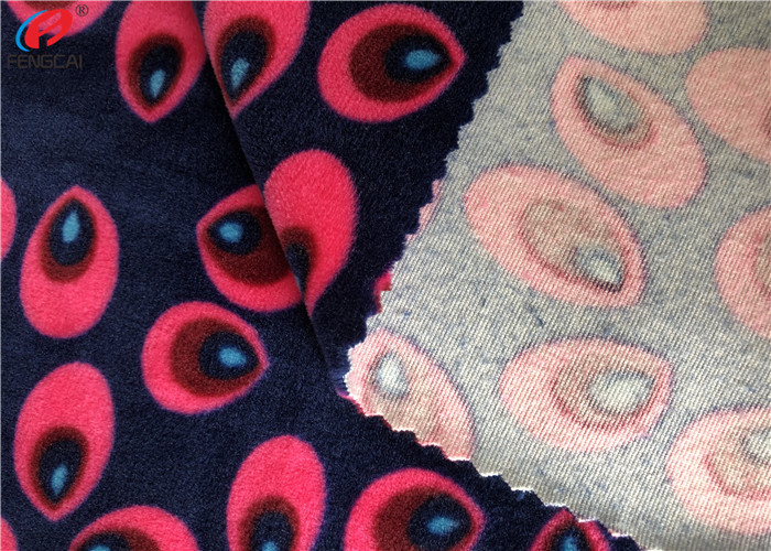 Azo - Free Knit Spandex Velvet Fabric 94% Polyester 6% Spandex Fleece Fabric