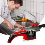 Home Use 2 Stages Handed Metal Kitchen Utensils Knife Sharpener First Use