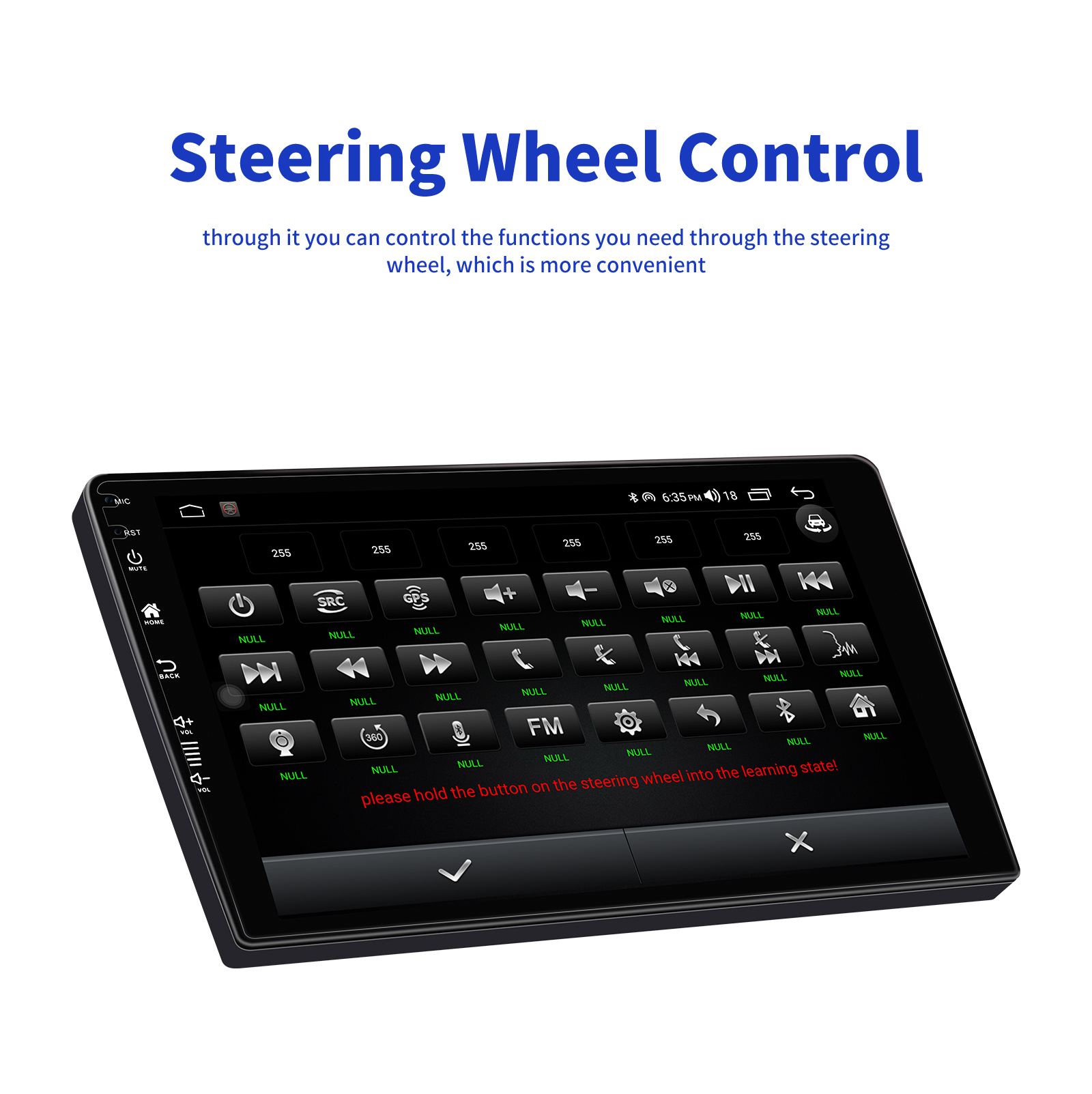 Double Din Android Car DVD Player 9'' Touch Screen MP5 Player with Android 9.0 System