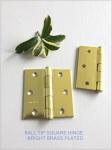 Brass Plated Heavy Duty Door Hinges , Ball Tip Garage Door Hinges Wooden Box