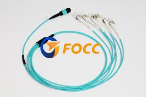 Wholesale 50/125μm OM3 Fiber MTP Fanout Cable 1x12 Fiber MTP to 12 LC from china suppliers