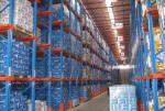 Heavy duty drive in racking for pallets
